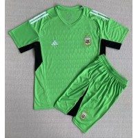 Fotballdrakt Barn Argentina Keeper Hjemmedraktsett VM 2022 Kortermet (+ Korte bukser)